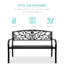 Banc de jardin en acier pour l'extérieur-1047385533