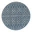 Tapis bleu sarcelle intérieur / extérieur à motif tissé à la main Southbrook Innnsbrook-819146383