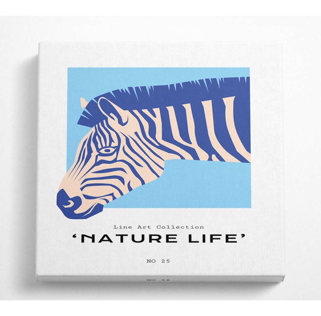 Zebra Natur - Druck