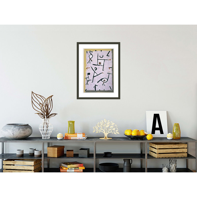 «Nach Rechts Nach Links» par Paul Klee, impression giclée sur cadre, 29.5" H x 22.37" W