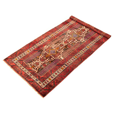Fechteler One-of-a-Kind 5'3" X 10'8" 1980s Runner Wool Area Rug in