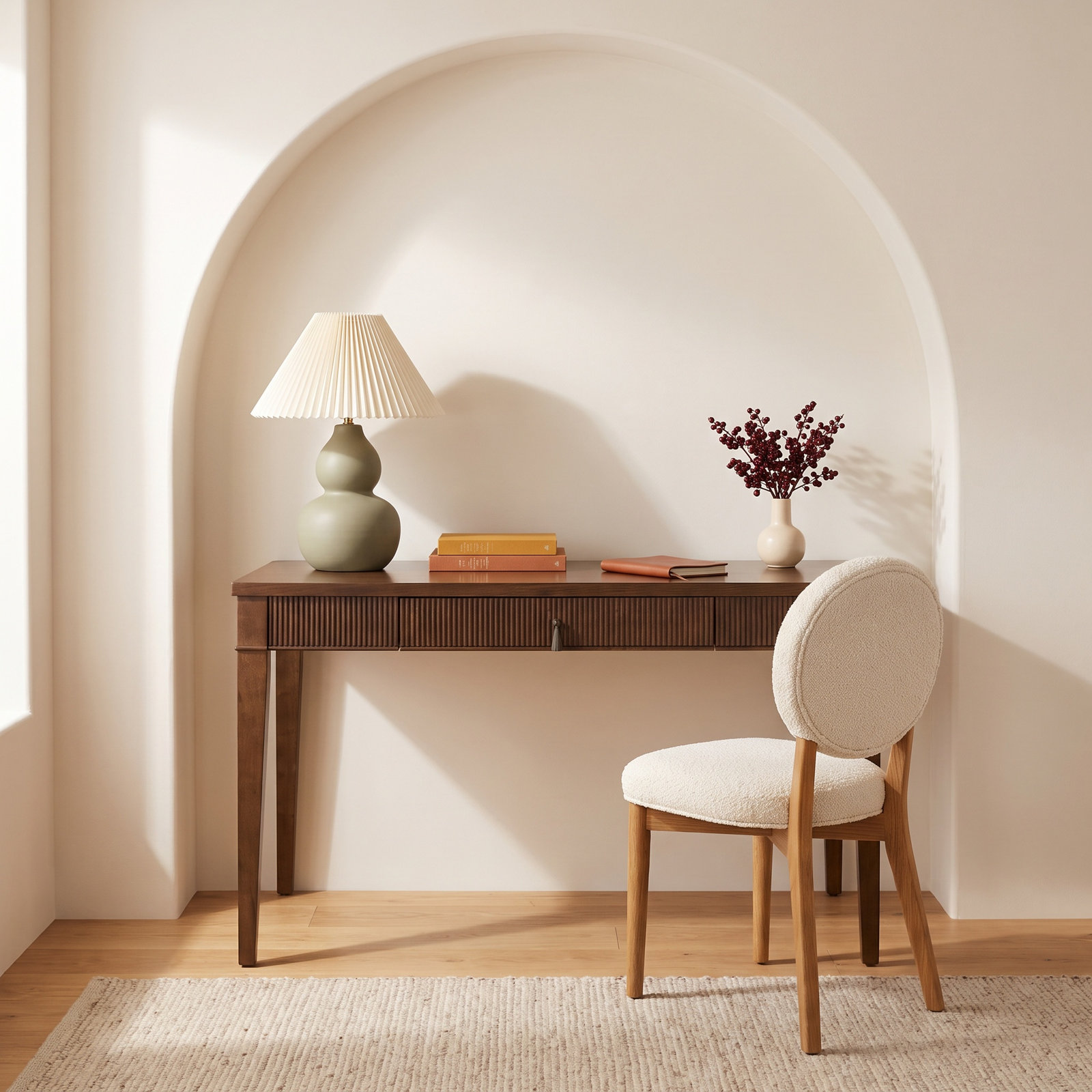 42" W Bill Payer's Desk in Oak