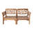 Monterey Teak Outdoor Loveseat with Sunbrella Cushions-94409566