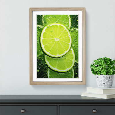 Sliced Lime No.2 Framed Print