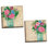 «Watercolor-Style Floral Décor Mason Jar Flower Bouquet» par Paul Brent - ensemble de 2 impressions d'art graphique