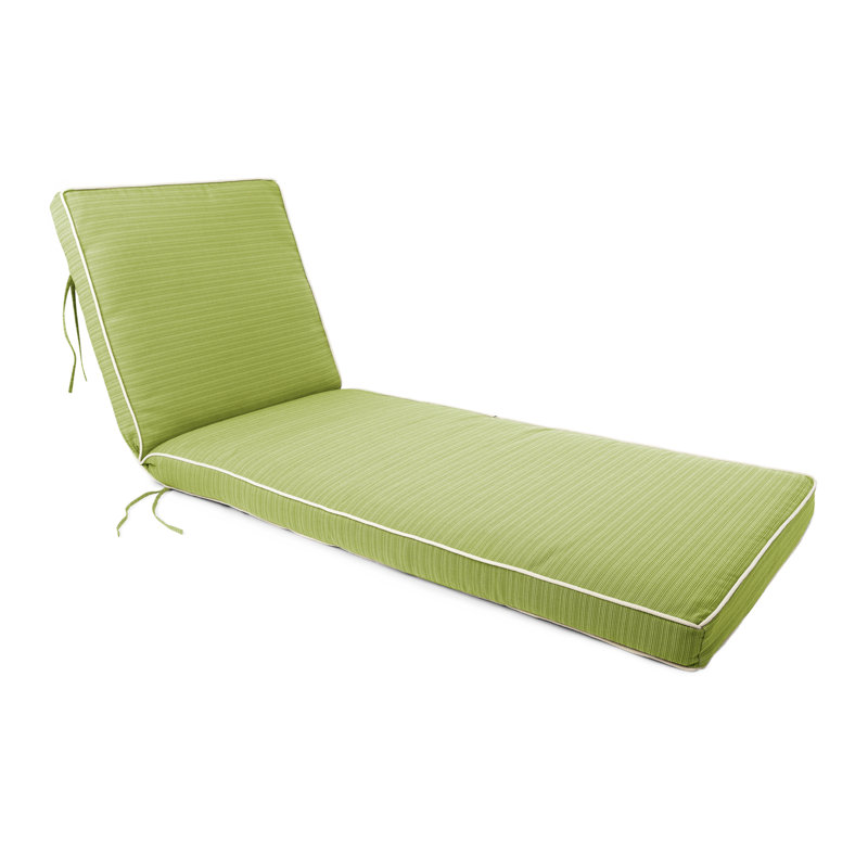 Chaise Lounge With Cord Polyester Padded Fill., Kiwi