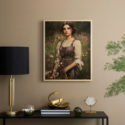 WOMEN Series CCLXVI Framed Print - Solid Wood