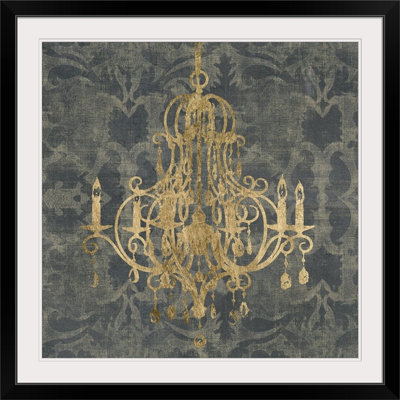 « iv », reproduction d’impression jennifer Gilt Chandelier