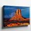 Toile, "Un paysage de désert dramatique", art mural illuminé par une lueur orange frappante-2012219366