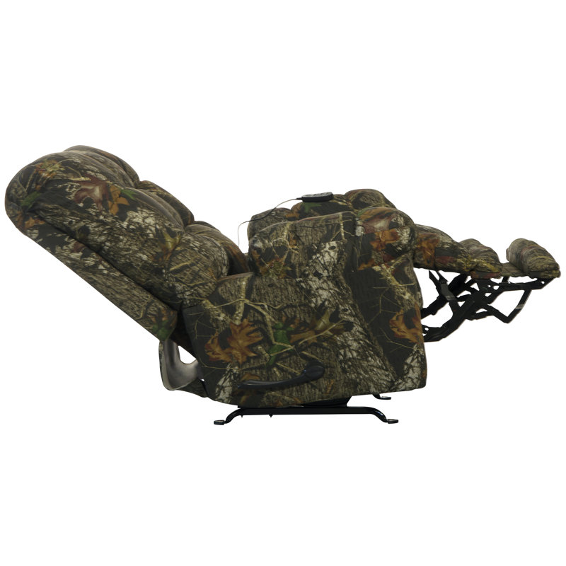 Fauteuil de massage inclinable et chauffant Magnum, Polyester New Breakup chêne mousseux