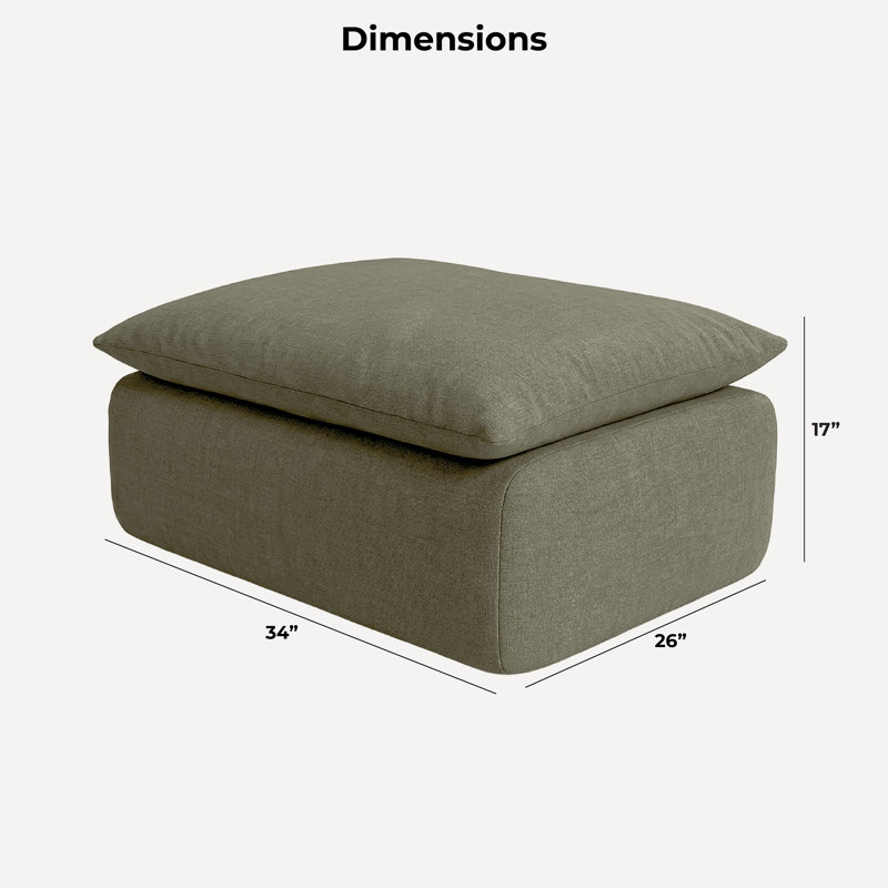 Repose-pieds Big Joe Driftscape pour repose-pieds vert olive, Vert olive, Repose-pieds