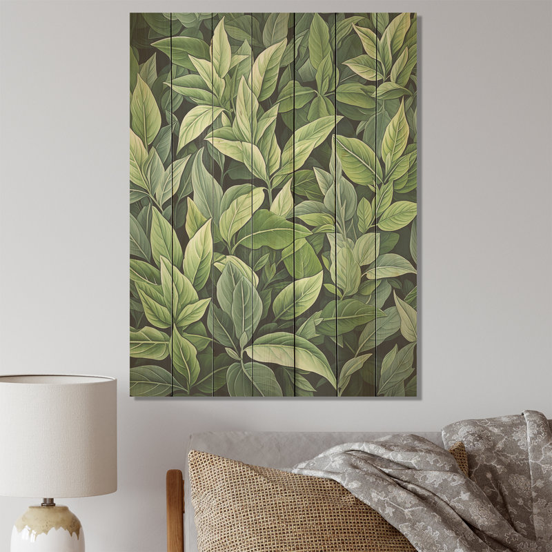 Herbes, sauge, sagesse III - Herbes florales sur bois, H 40 po x l 30 po