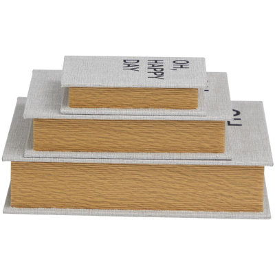Forras 3 Piece Solid Wood Decorative Box Set