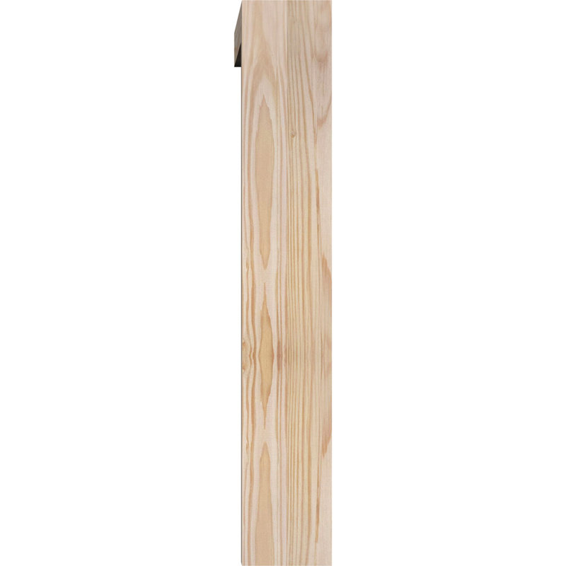 Traditional Block Bracket w/ Offset Brace, 22 x 14, 3 1/2"W Douglas Fir (Smooth)