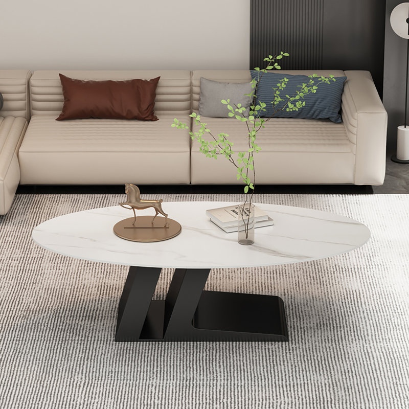 Table basse simple, Blanc