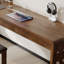 Bureau en bois massif en forme de L brun noyer avec 3 tiroirs-1814870188-1814870186