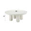 Table contemporaine blanche - construction solide et attrait élégant offrant un design pratique
