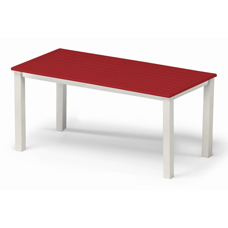 Robinett Outdoor Coffee Table, Textured Snow, Beachwood P40