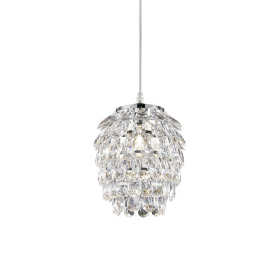 Swain 1 - Light Chrome Crystal Pendant