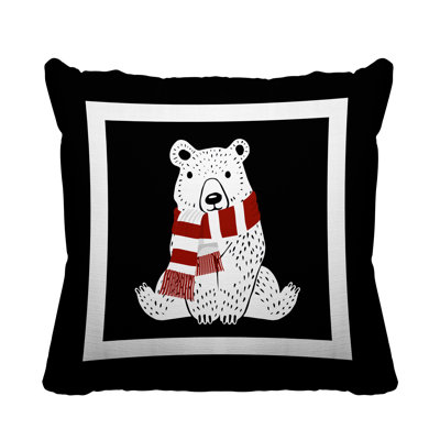 Coussin intérieur / extérieur Folk Christmas Bear
