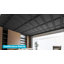 48 tuiles de plafond en PVC de L 48 po x l 24 po, paquet de 12 panneaux muraux décoratifs 3D, imperméables, panneaux de plafond à coller, 96 pieds carrés / boîte-119833770