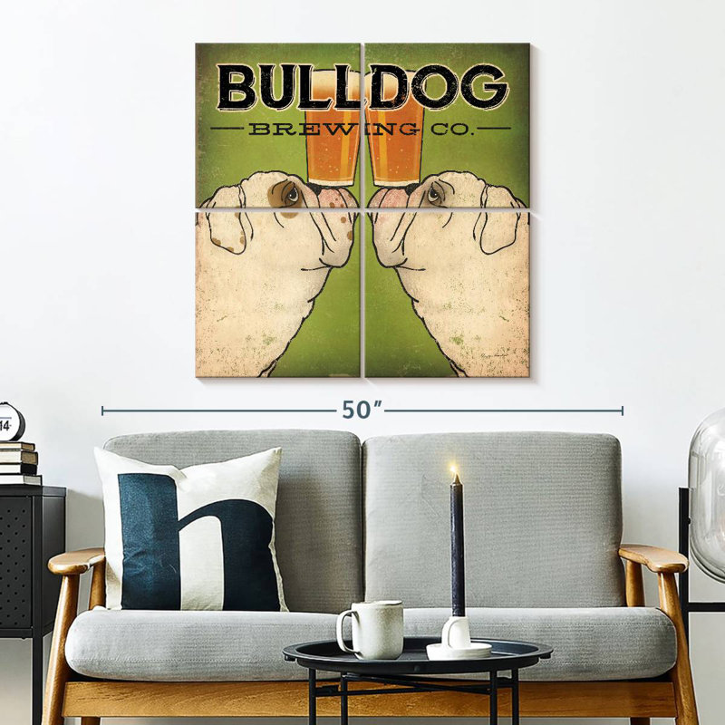 Brampt Bulldog Brewing, H 32 po x l 32 po