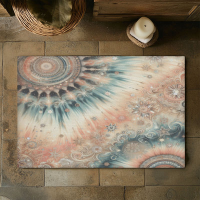 Tapis tressé à paillettes scintillantes