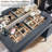 48" Fluted Makeup Vanity Desk With 35" Big Lighted Mirror,5 Dressers & Charging Station & 3 Light Modes& Glass Top,for Bedroom-1425865912