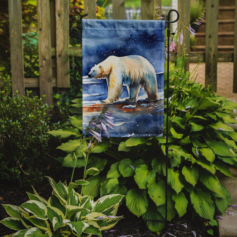 Drapeau de jardin ours polaire