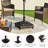 37L Capacity Patio Umbrella Base Stand