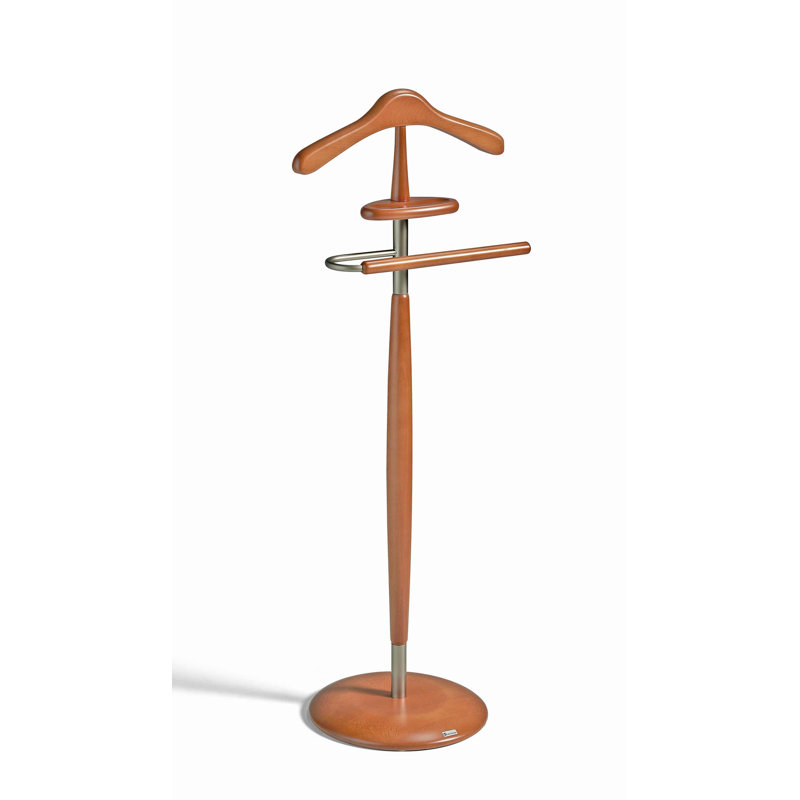 Solid Wood Freestanding Valet Stand, Cherry