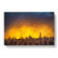 King Penguins And Orange Sunset In Abstract - Wrapped Canvas-55310707