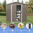 Outdoor Metal Storage Shed Gray-110646395