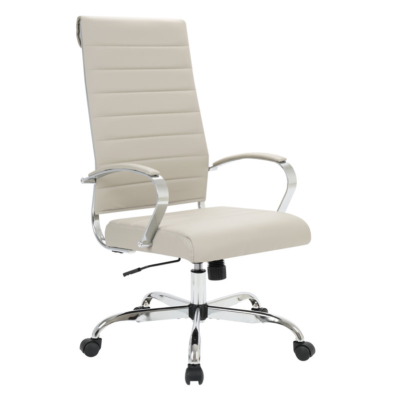 Fauteuil de direction en cuir Mulkey, Tanné