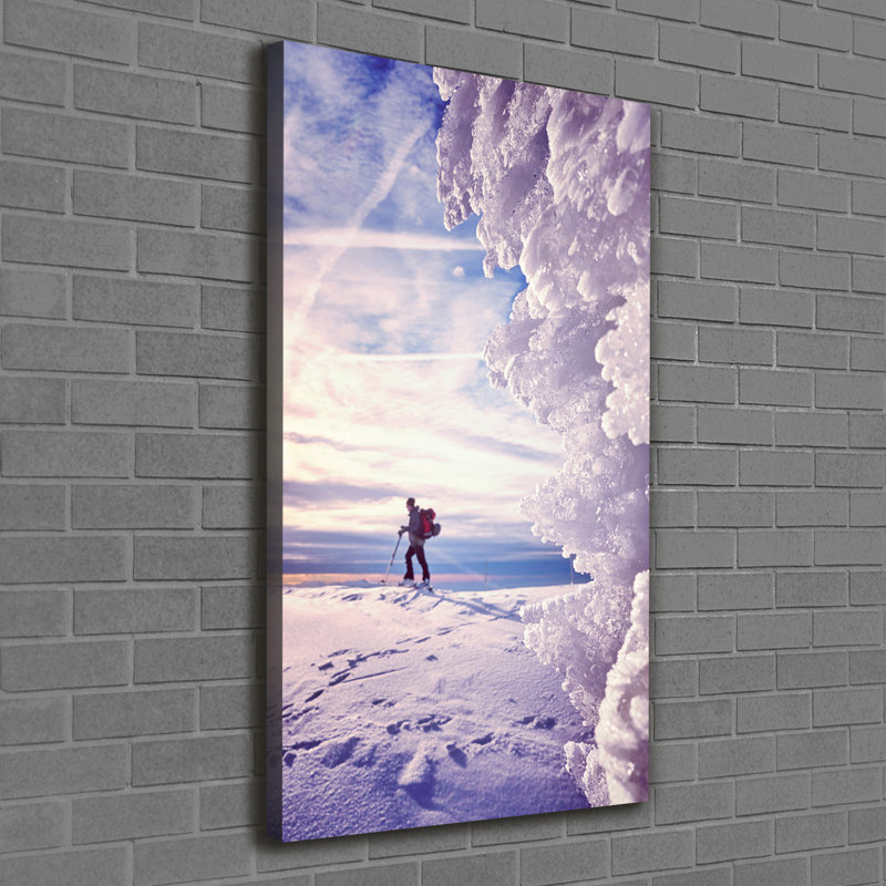 Skier - Wrapped Canvas Print