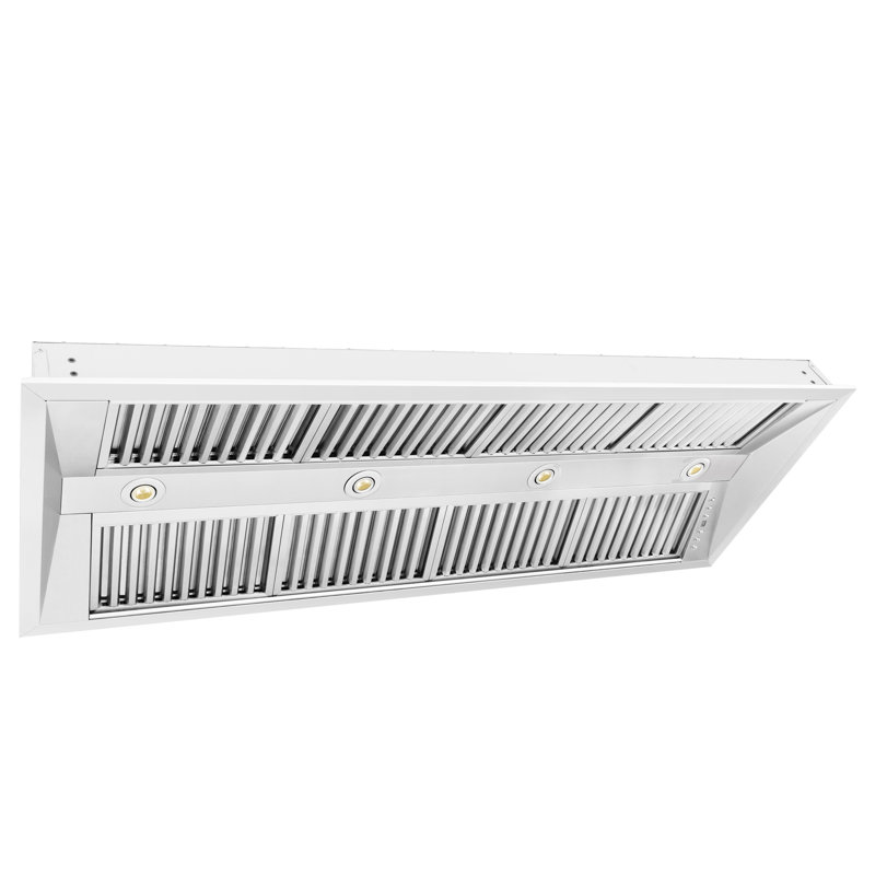 52" 700 CFM Ducted Insert Range Hood in Stainless Steel, 58"