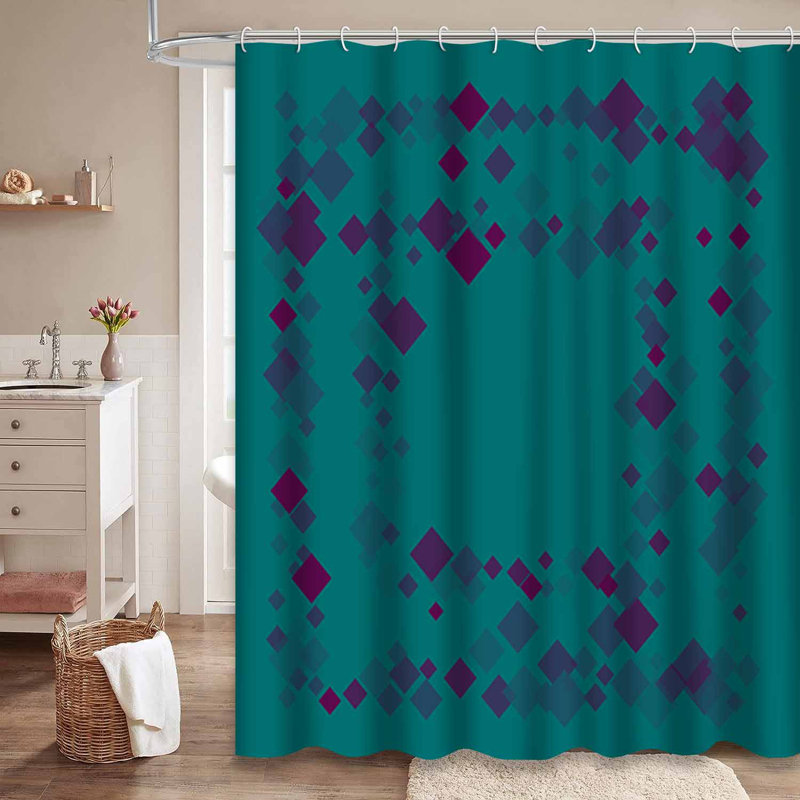 Rideau de douche Green Minimal, L 72 po x l 72 po