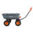 Dump Cart, Poly Garden Dump Cart with Easy to Assemble Steel Frame