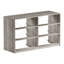 Commode 6 tiroirs avec grands tiroirs en tissu, gris-399091282