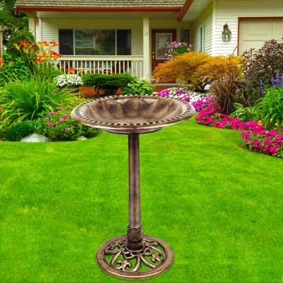 Deamontae Resin Mosaic Birdbath