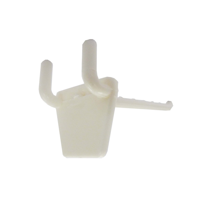 Plastic Peg Hook 4-1/2" Plastic Peg Hook in White Plastic 10 Pieces