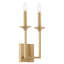 Danielo 2 Light Wall Mount | Aged Brass