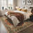 Alhambra Vintage Floral Machine Washable Terracotta / Charcoal / Beige Indoor Area Rug with Non-Slip Backing-183922476