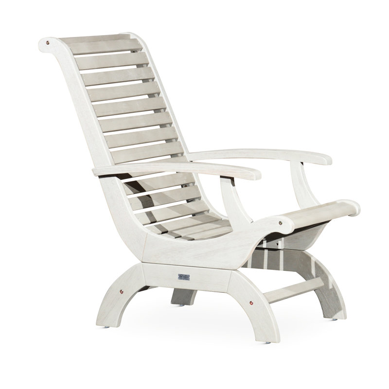 Fauteuil confortable en eucalyptus gris Driftwood, Gris
