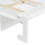 Lit escamotable peu encombrant avec armoire supérieure, éclairage à DEL intégré, ports de charge USB et conception grand format pliable pour les pièces multifonctionnelles.-2110432000