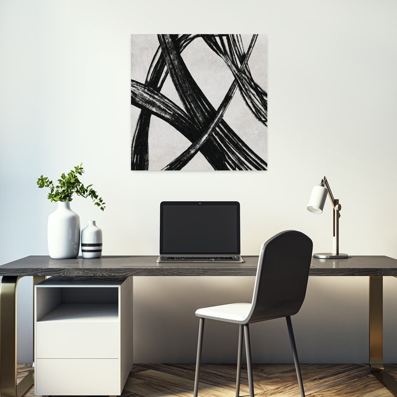 Art contemporain contemporain abstrait, H 18 po x l 18 po