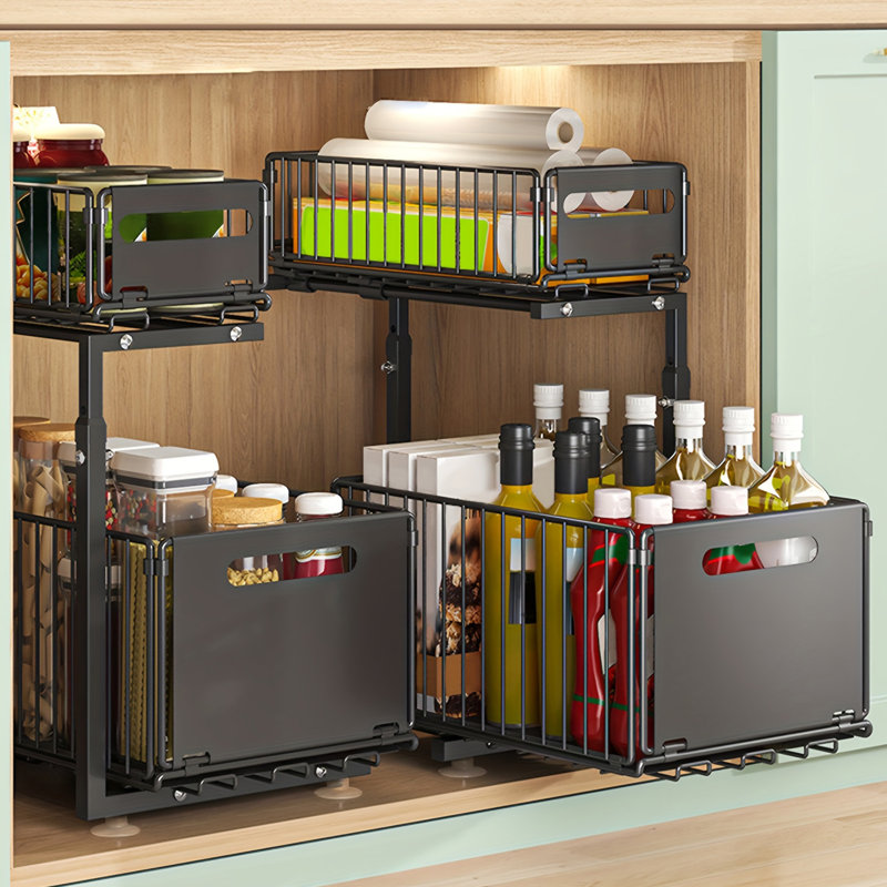 Under Sink Organizer Pull Out Drawer