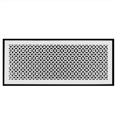  Ouverture de conduit 10 po x 30 po AIR RETOUR | Grille d'air lourde en fonte d'aluminium (12 po x 32 po au total) | Thermolaqué