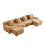 Canapé en U sans os, tissu en peluche sans assemblage requis-1643892259