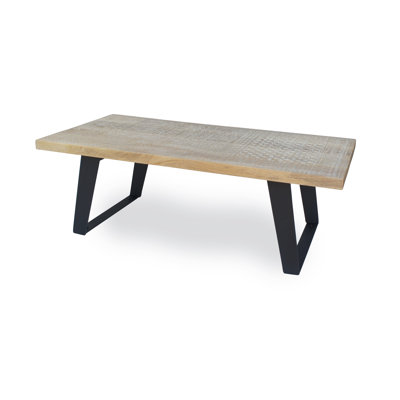 Reneau Solid Wood Sled Coffee Table